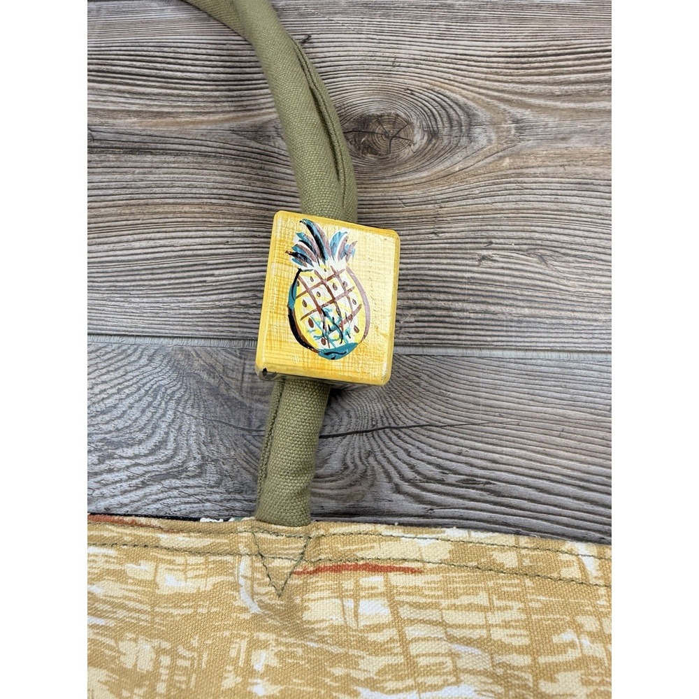 Women's Sun N Sand Lindi Dobrott Beach Bag Pineapple Coastal Tropical Resort - Picture 2 of 16